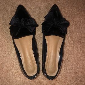 Black ASOS loafer flats